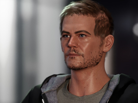 The late Paul Walker 3D 모델