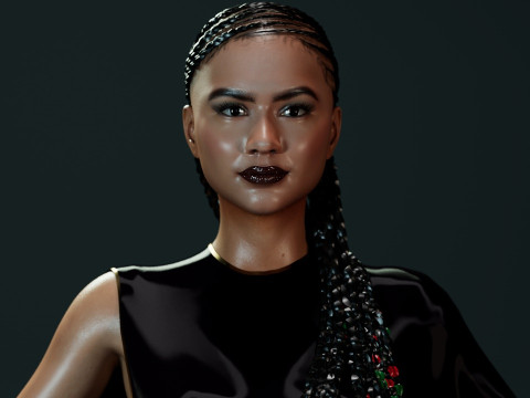Zendaya Modello 3D