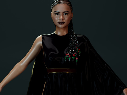 Zendaya Modello 3D