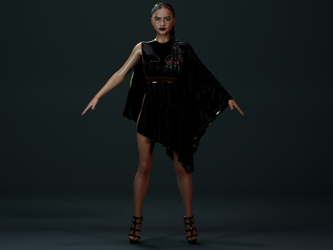 Zendaya Modello 3D