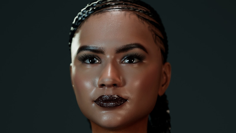 Zendaya Modello 3D .c4d .max .obj .3ds .fbx .stl .blend