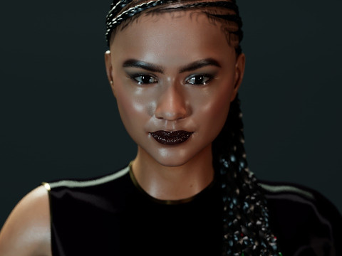 Zendaya Modello 3D