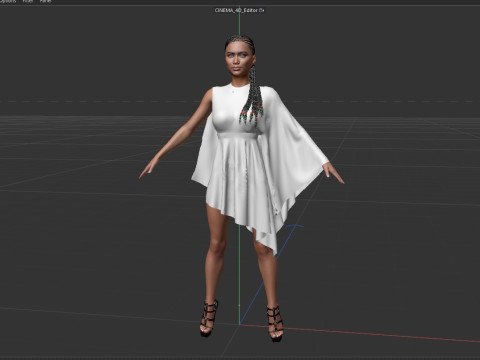 Zendaya Modello 3D