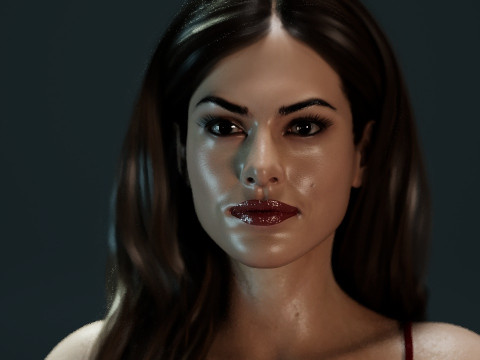 Eva Mendes 3D Модель