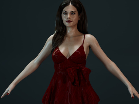Eva Mendes 3D Модель