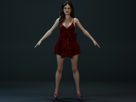 Eva Mendes 3D Модель