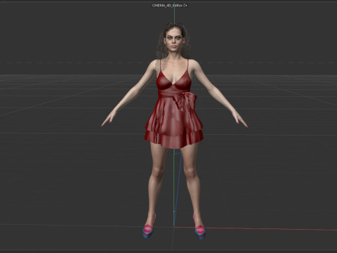 Eva Mendes 3D Модель