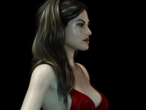 Eva Mendes 3D Модель