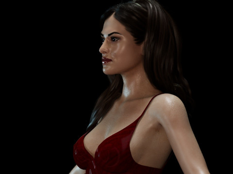 Eva Mendes 3D Модель