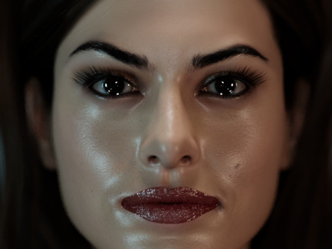 Eva Mendes 3D Модель