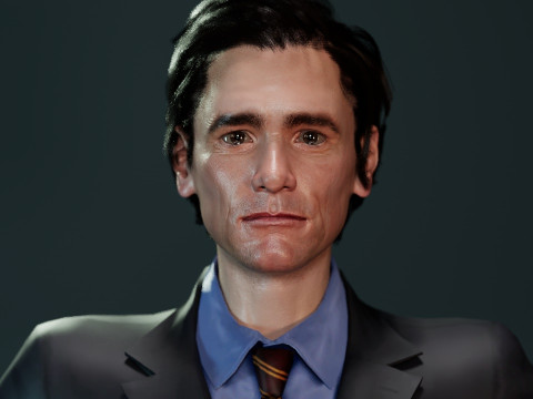 Jim Carrey 3D Model