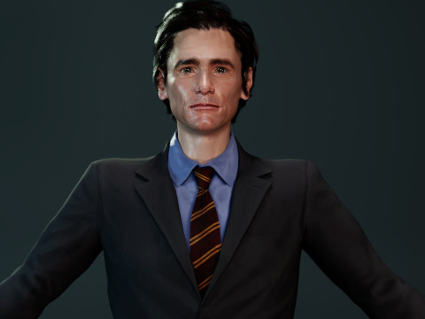 Jim Carrey 3D Model