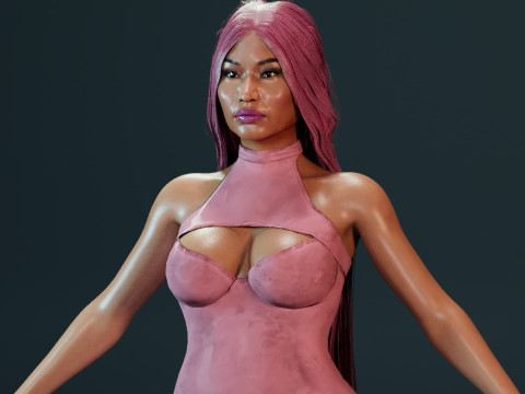 Nicki Minaj 3D Model