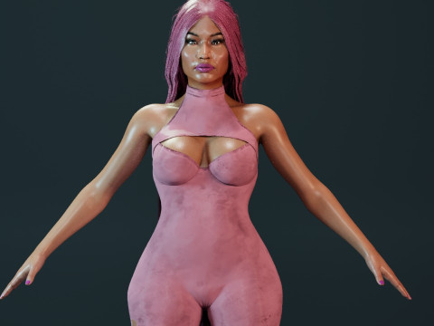 Nicki Minaj 3D Model