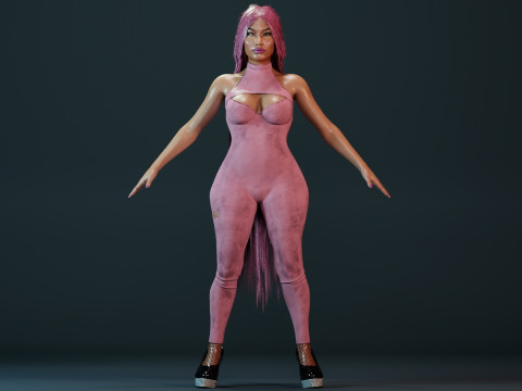 Nicki Minaj 3D Model