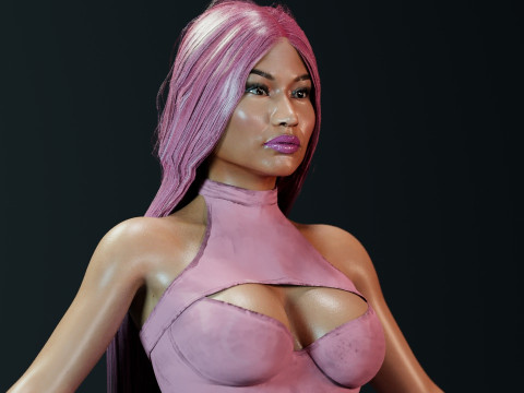 Nicki Minaj 3D Model