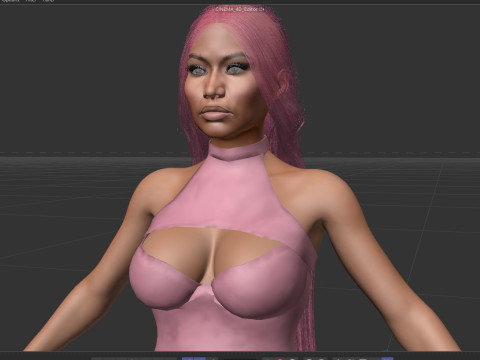 Nicki Minaj 3D Model