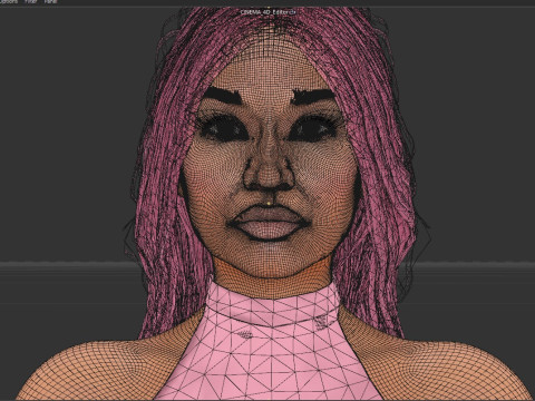 Nicki Minaj 3D Model