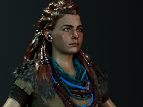 Aloy Horizon 3D 모델
