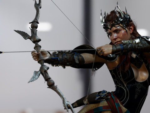 Aloy Horizon 3D 모델