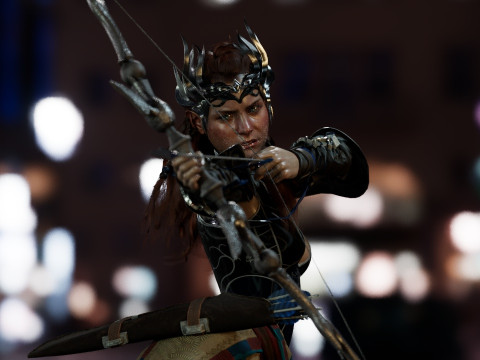 Aloy Horizon 3D 모델