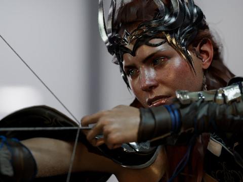 Aloy Horizon 3D 모델