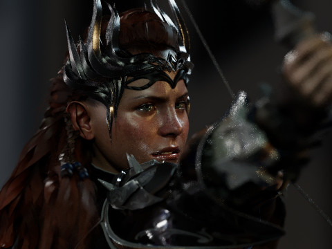 Aloy Horizon 3D 모델