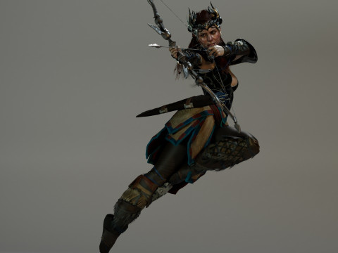 Aloy Horizon 3D 모델