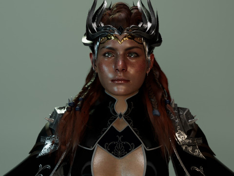 Aloy Horizon 3D 모델