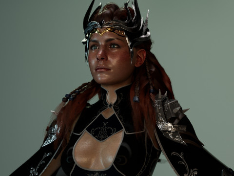 Aloy Horizon 3D 모델