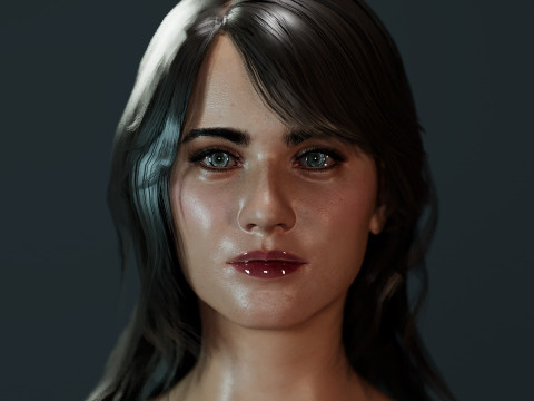 Zoe Deschanel Modelo 3D