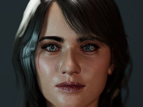 Zoe Deschanel Modelo 3D