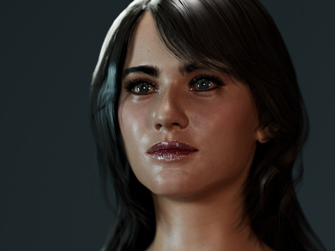 Zoe Deschanel Modelo 3D