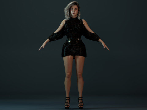 Rebecca Ferguson Model 3D