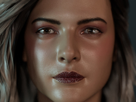 Rebecca Ferguson Model 3D