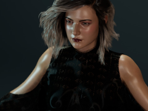 Rebecca Ferguson Model 3D
