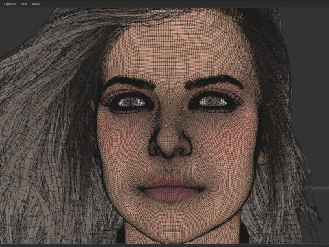 Rebecca Ferguson Model 3D