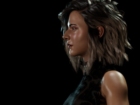 Rebecca Ferguson Model 3D