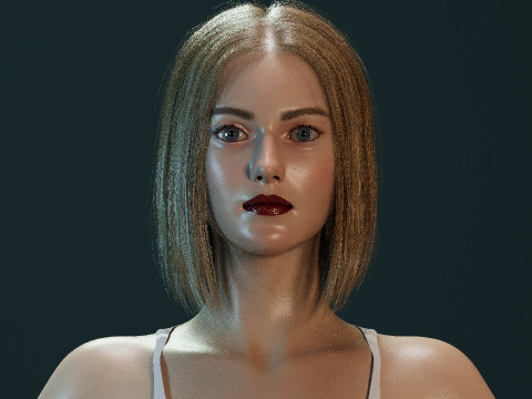 Dakota Fanning 3D Model