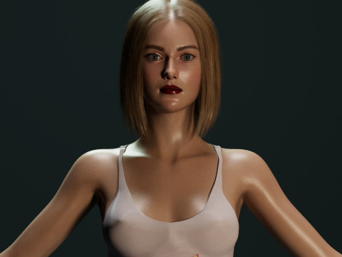Dakota Fanning 3D Model