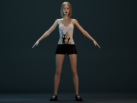 Dakota Fanning 3D Model