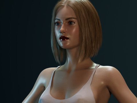 Dakota Fanning 3D Model