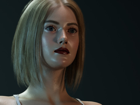 Dakota Fanning 3D Model