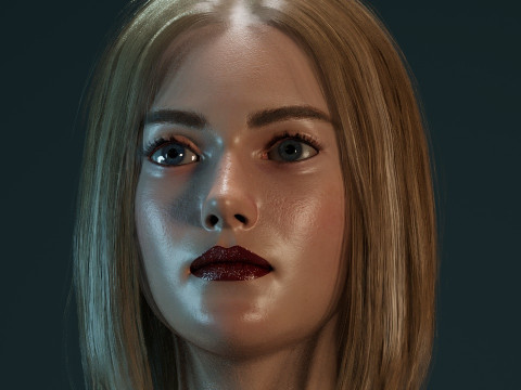 Dakota Fanning 3D Model