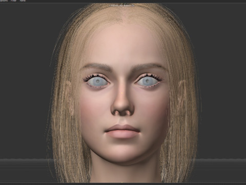 Dakota Fanning 3D Model