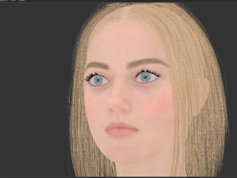 Dakota Fanning 3D Model