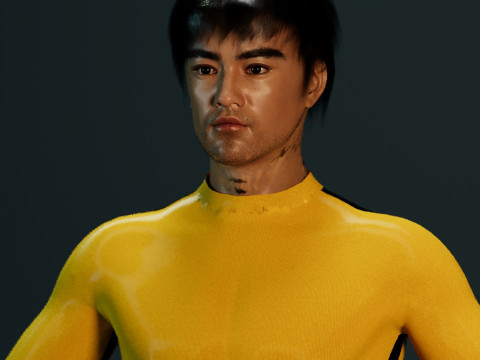 Bruce Lee 3D Model