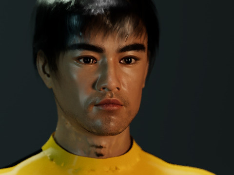 Bruce Lee 3D Model