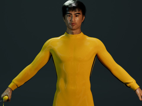 Bruce Lee 3D Model