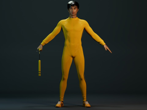 Bruce Lee 3D Model
